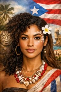 ilustración mujer puerto riqueña